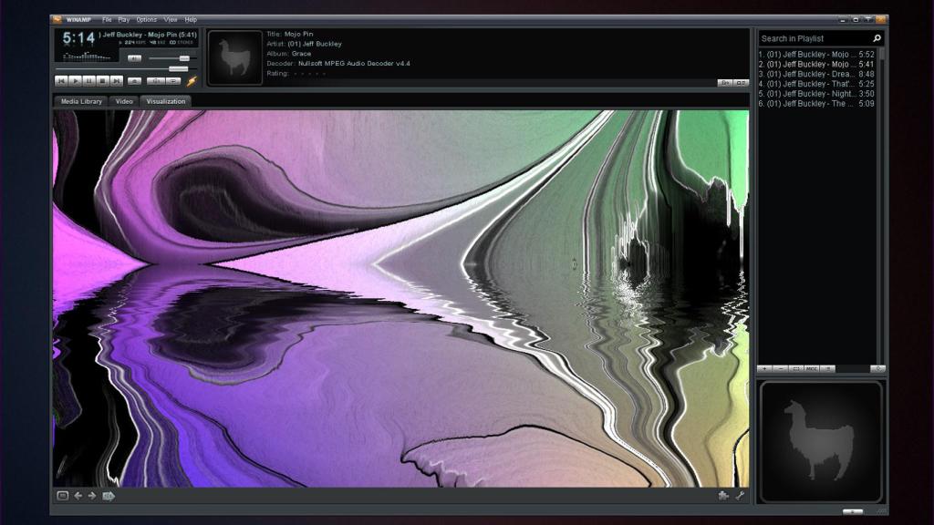 La beta de Winamp 5.9 con la skin Bento