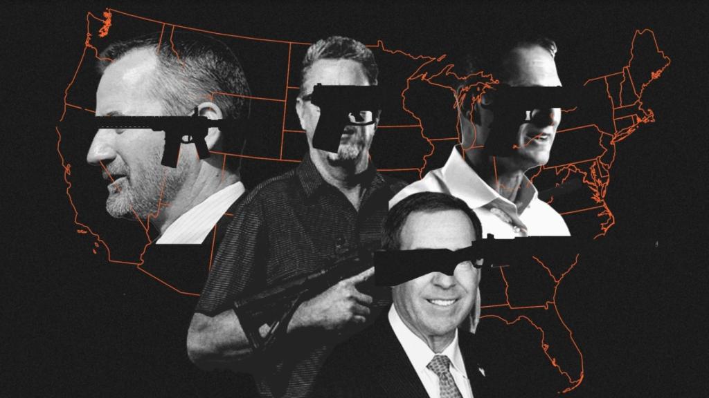 Los CEOs de Smith and Wesson, Daniel Defense, Ruger y SIG Sauer, principales proveedores del mercado privado de pistolas semiautomáticas y rifles de asalto en EEUU.