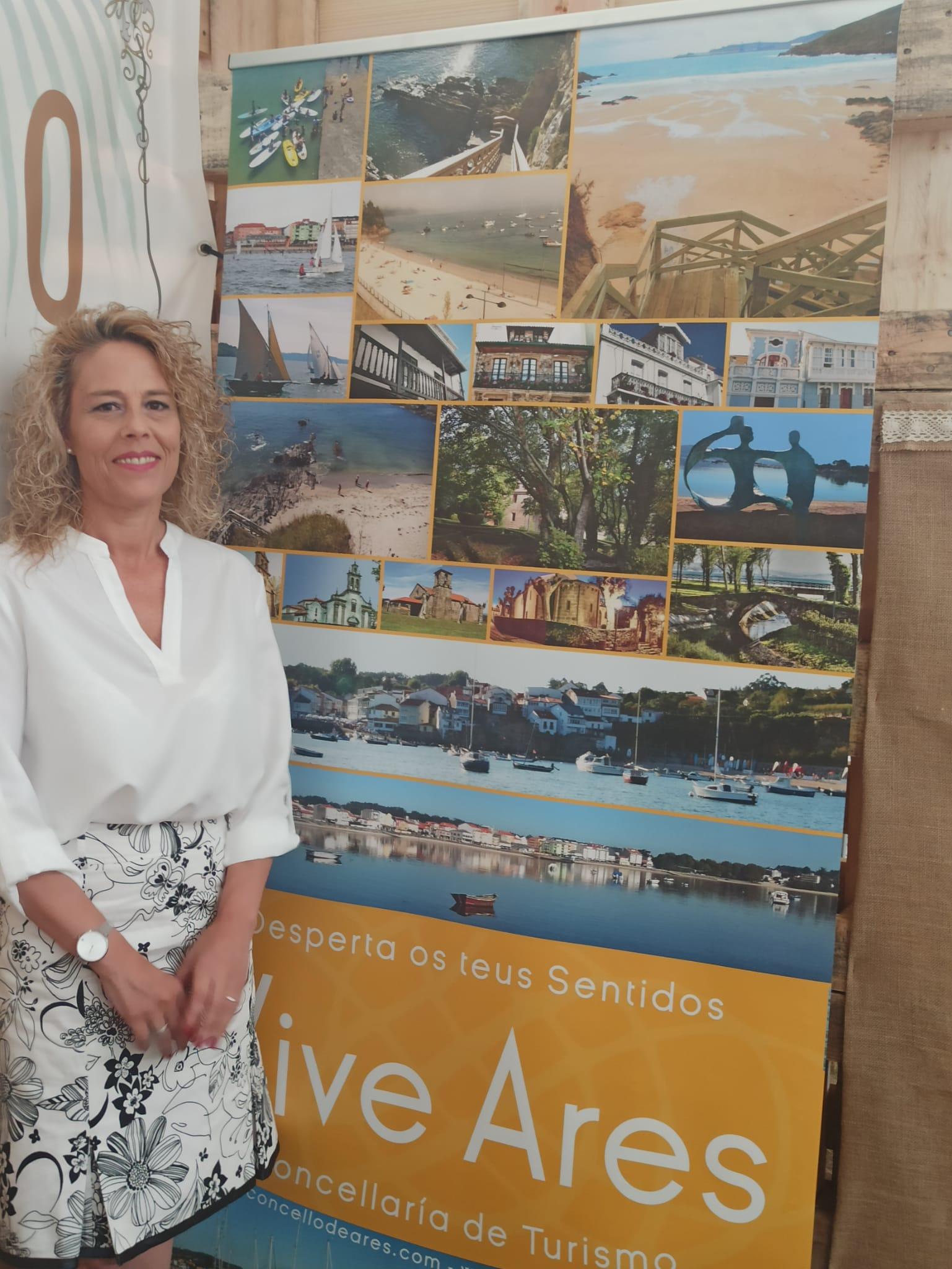 Puesto informativo de la localidad de Ares en el certamen equino de Equiocio