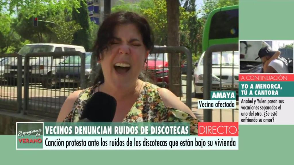 Amaya en su aparición apoteósica en 'El Programa del Verano'.