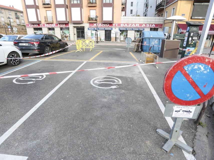 Imagen de archivo de una obra en León.