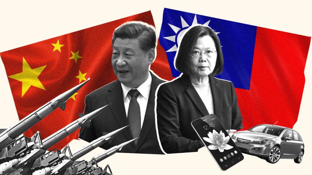 Los presidentes de China (Xi Jinping) y Taiwán (Tsai Ing-wen).