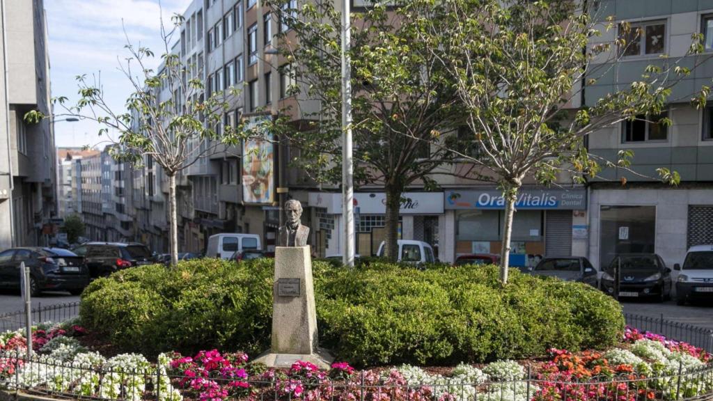 La renovada plaza Comercio de A Coruña.