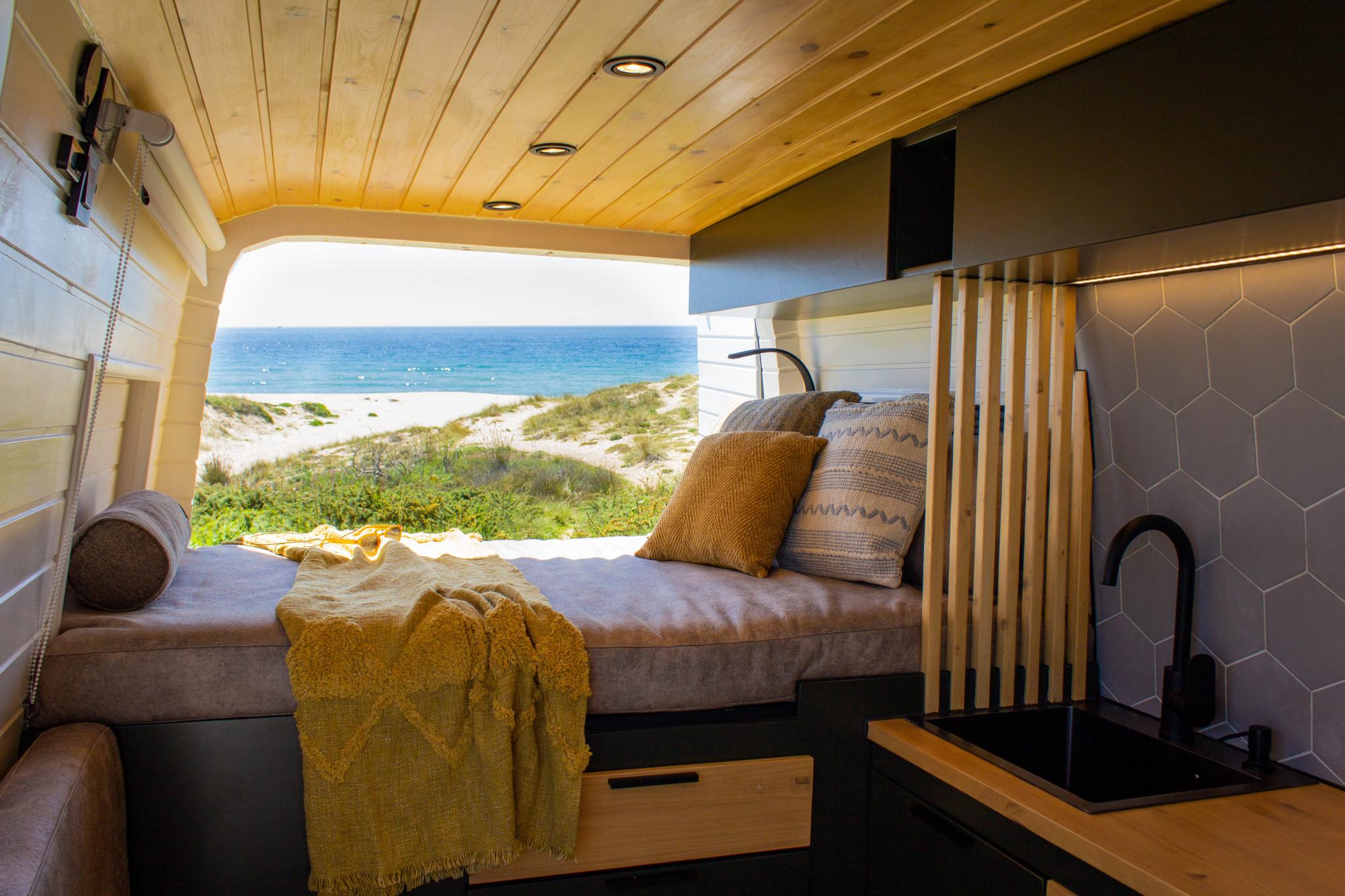 Interior cámper de Vila Sen Vento. Foto: Cedida