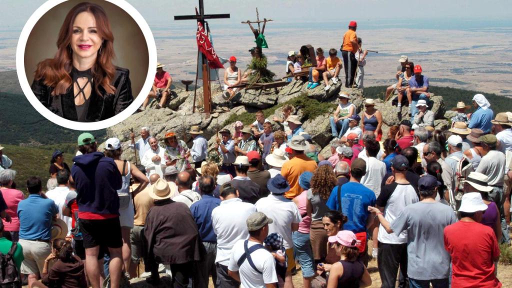 Romería de Malangosto. Silvia Clemente, en el círculo, Chata 2022