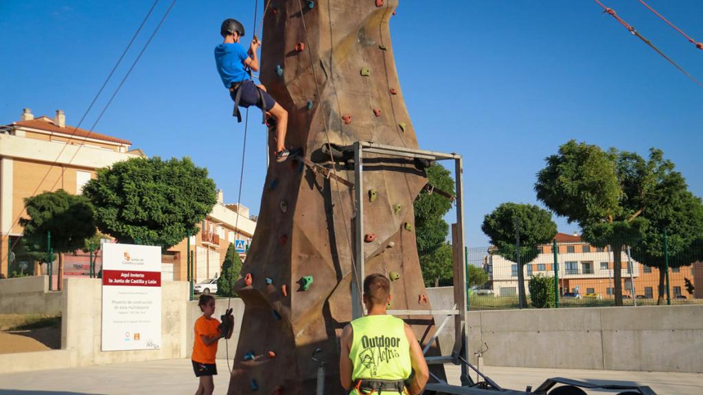 Imagen del rocódromo de Carbajosa de la Sagrada (Salamanca)