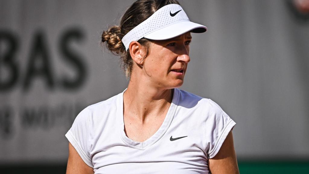 Victoria Azarenka durante un torneo.