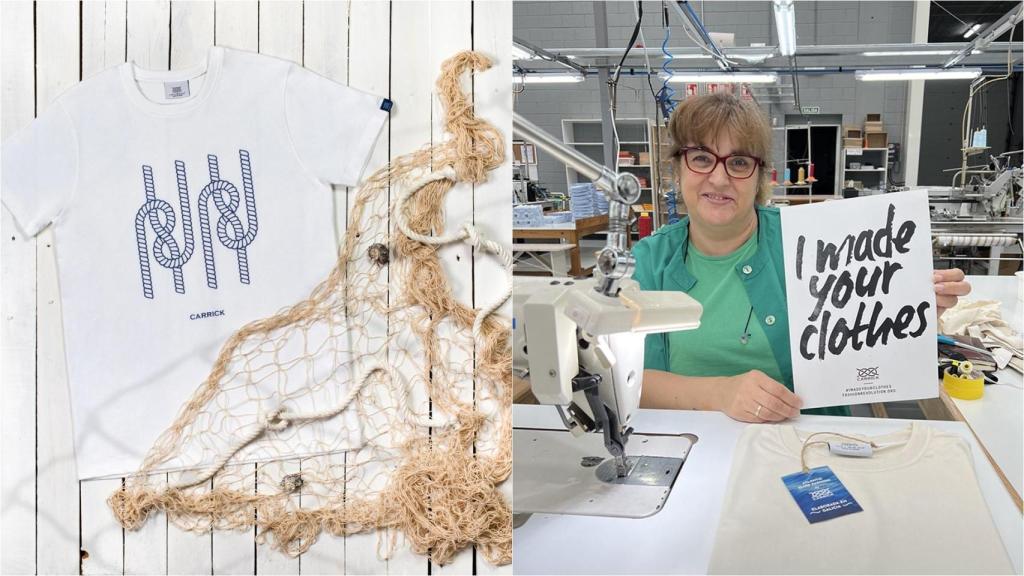 Prendas de Carrick elaboradas en Galicia.