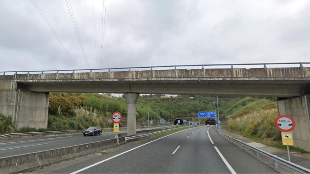 AP-9 a su paso por Fene (A Coruña).