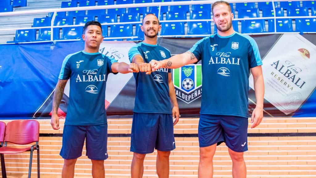 Nuevos fichajes del Viña Albali Valdepeñas. Foto ACP (FS Valdepeñas)