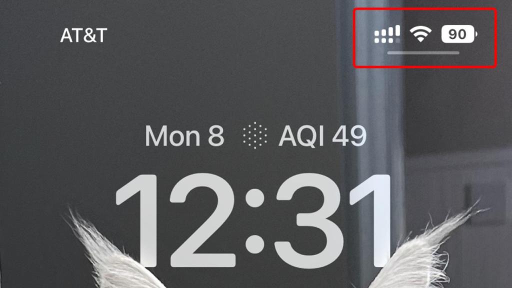 Porcentaje de batería en iOS 16.