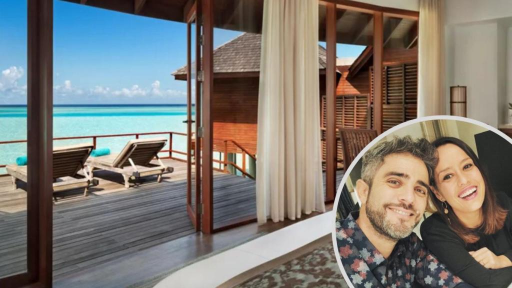 Roberto Leal y su esposa se alojan en una villa sobre el mar.