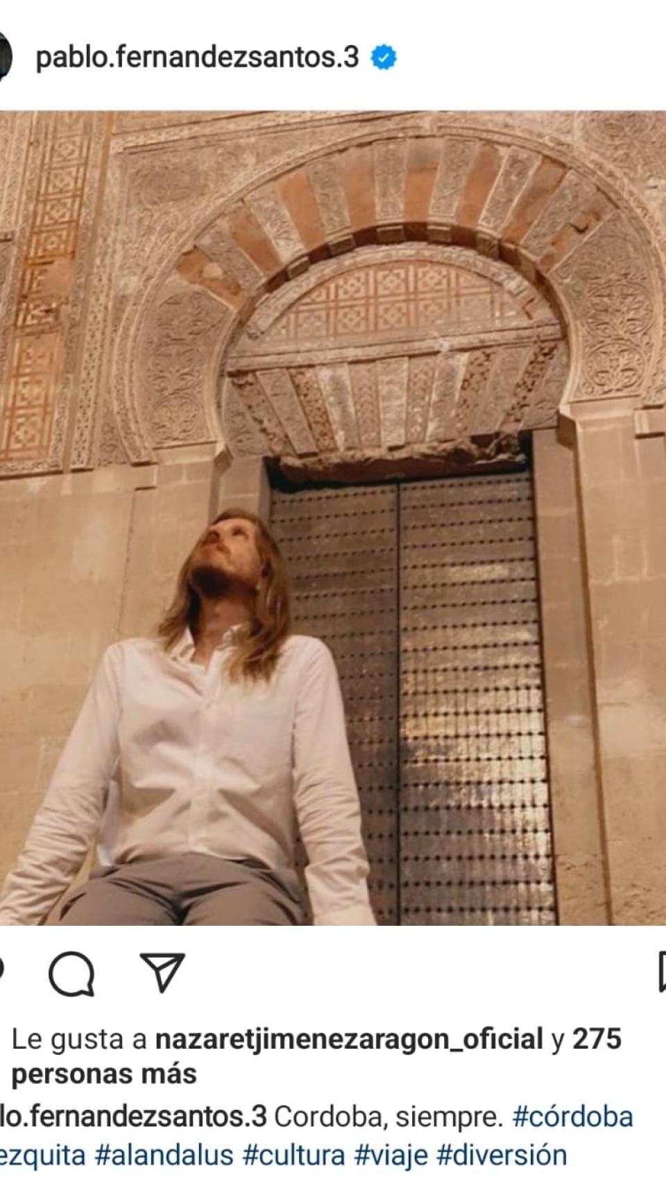 Pablo Fernández en Instagram