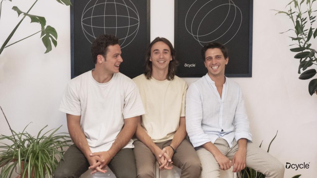 Los cofundadores de Dcycle. De izquierda a derecha: Jacobo Umbert, Juanjo Mestre y Luis Escámez.
