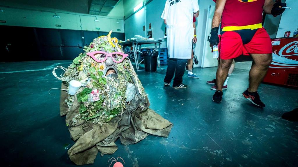Una de las personas disfrazadas durante el festival.