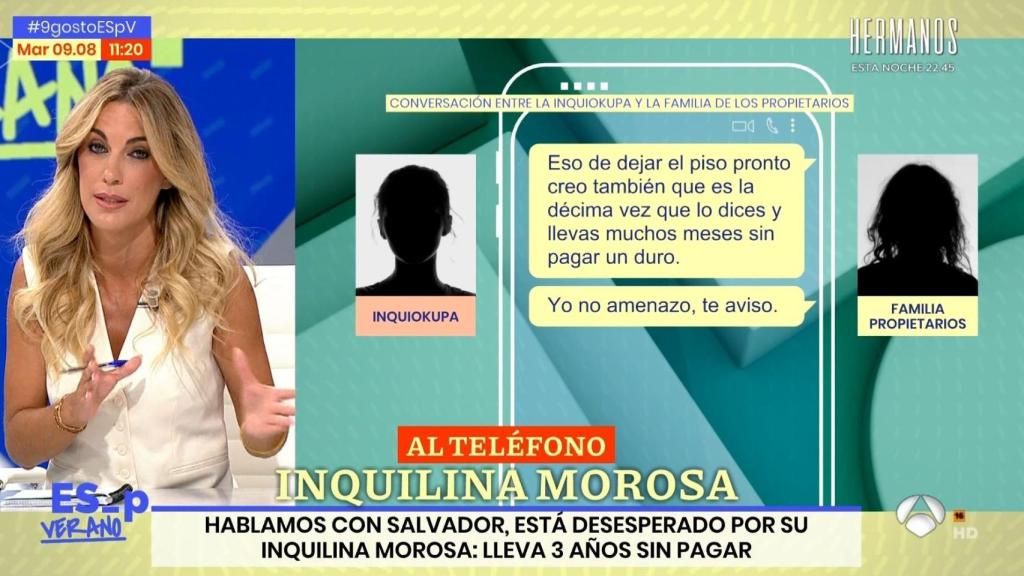 Elia Gonzalo, en 'Espejo Público'.