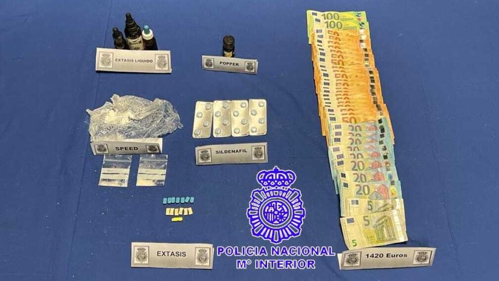 Material incautado por la Policía Nacional