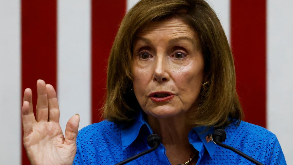Nancy Pelosi durante su viaje a Japón.