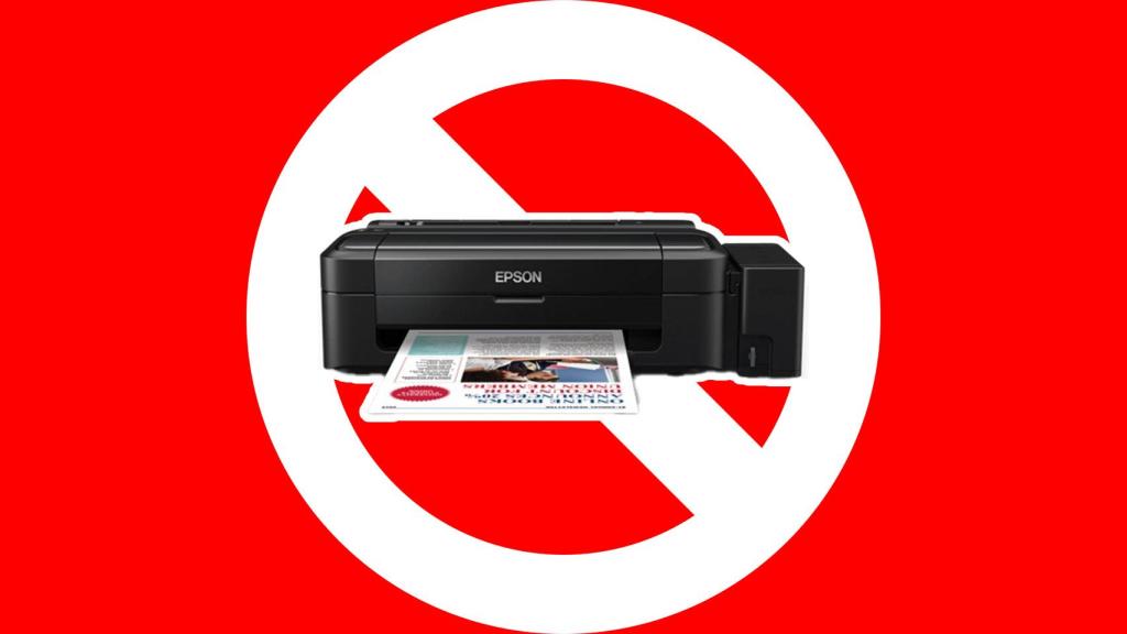 EPSON L130, una de las impresoras afectadas en un fotomontaje.