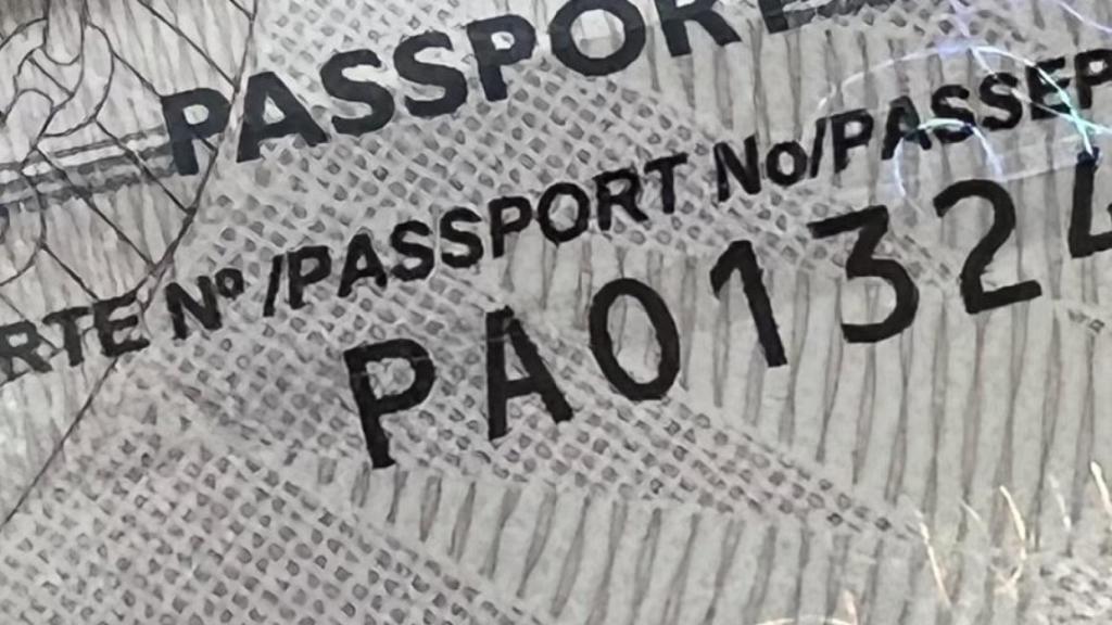 Pasaporte recién renovado.