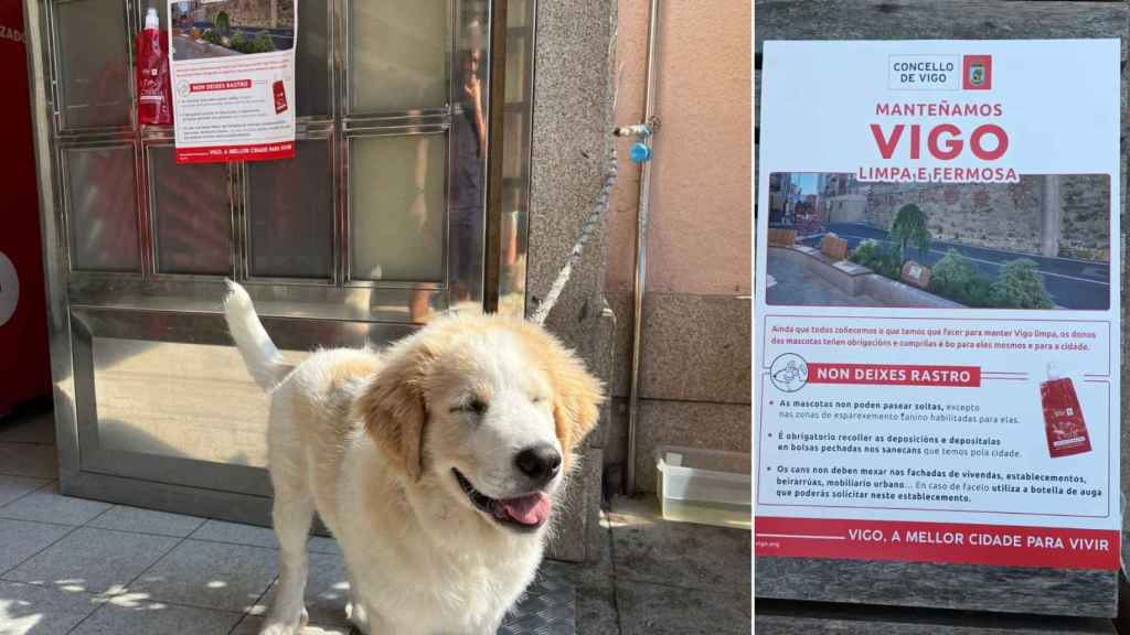 Imágenes de la campaña Non deixes rastro.