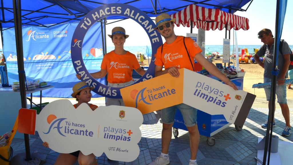 La carpa de la campaña de concienciación.