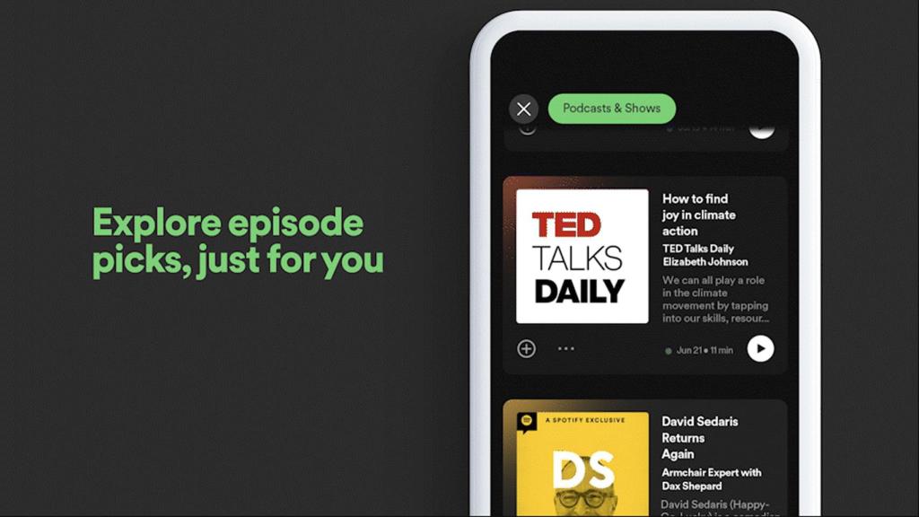 Nueva interfaz de Spotify.