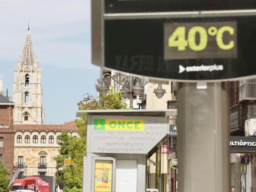 Altas temperaturas en la capital leonesa