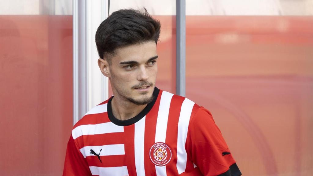 Miguel Gutiérrez, en su presentación con el Girona