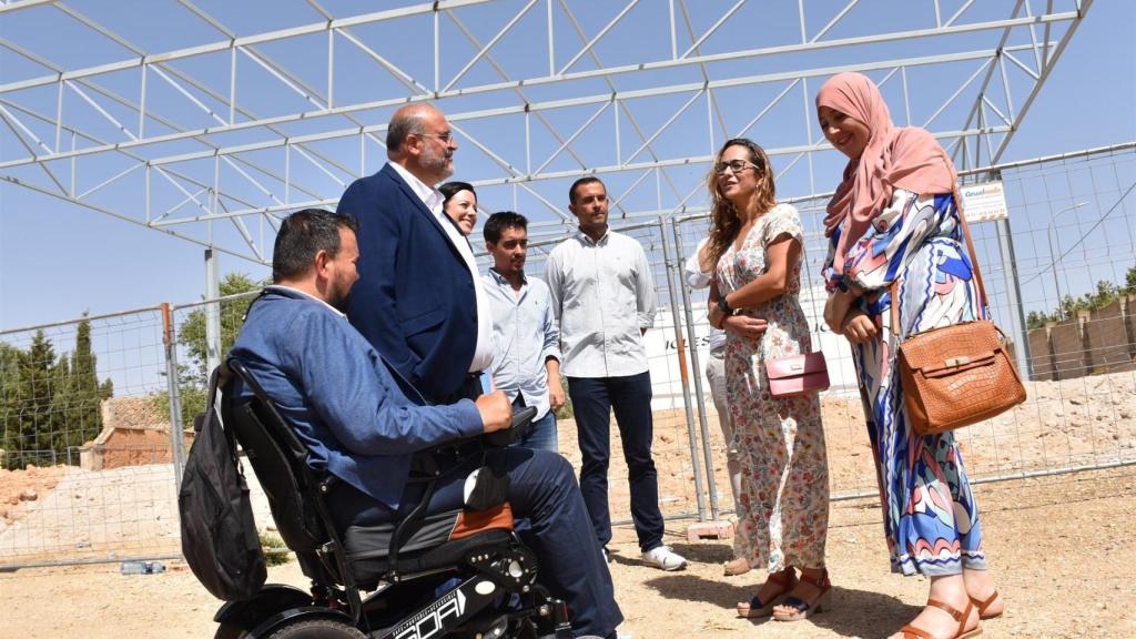 El vicepresidente, José Luis Martínez Guijarro, en La Roda.