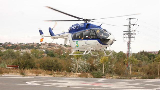 Imagen de archivo de un helicóptero medicalizado.