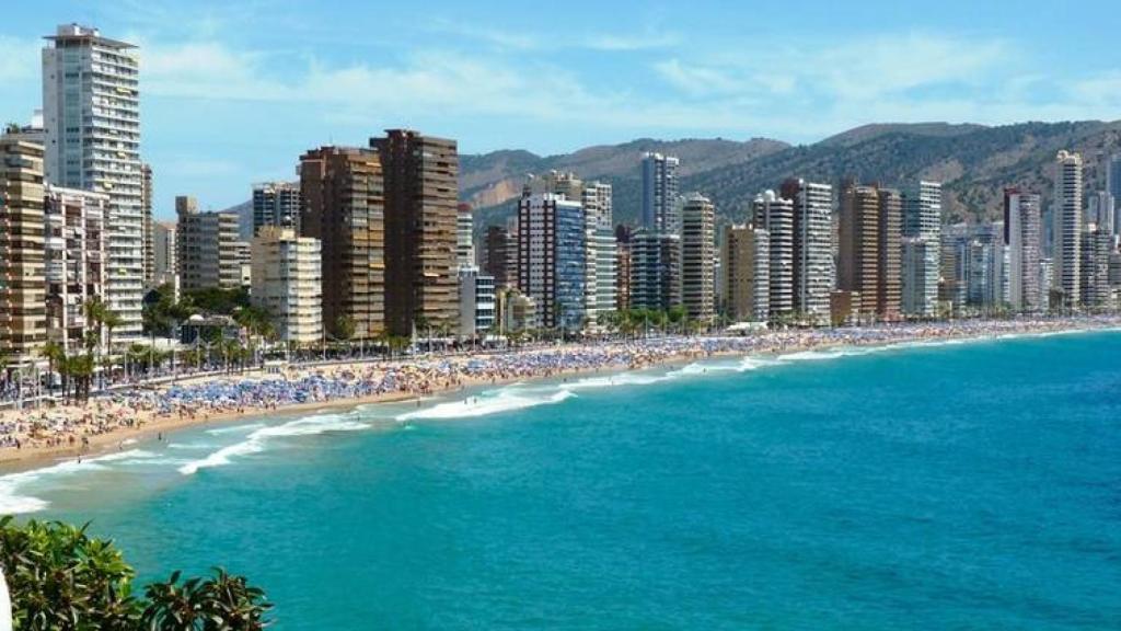 Playa de Levante de Benidorm.