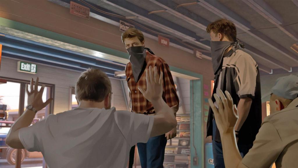 Una imagen del videojuego 'As Dusk Falls'