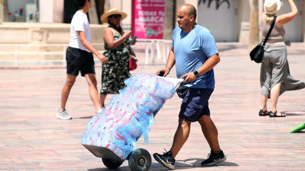 Imagen de la ola de calor en Málaga, el 26 de julio de 2022.