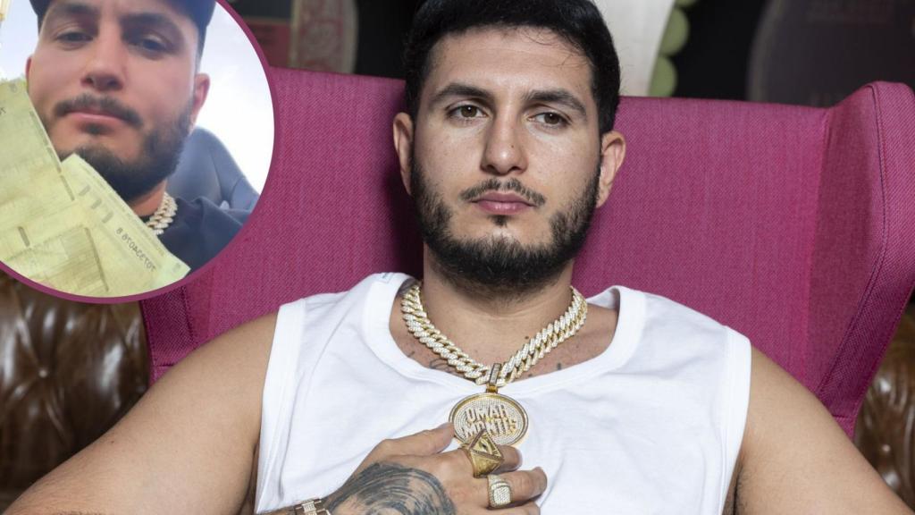 El cantante, en un montaje de JALEOS.