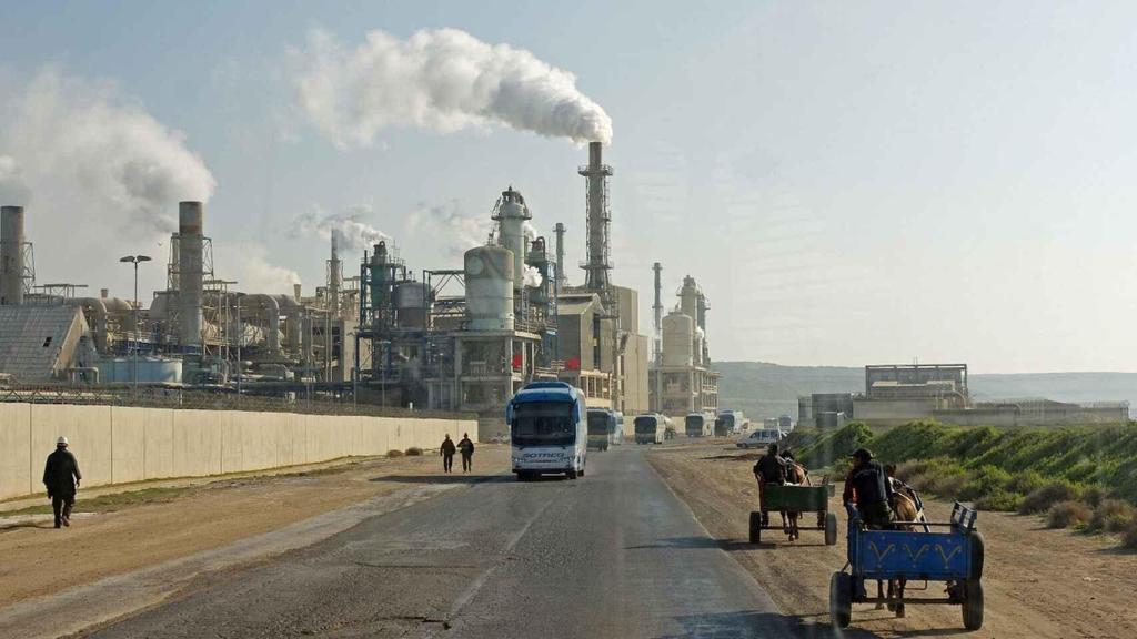 Una zona industrial en Marruecos.