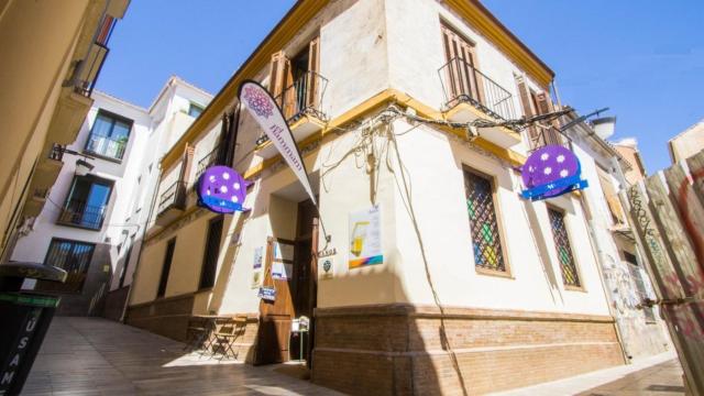 Edificio de los baños árabes del Centro Histórico de Málaga.