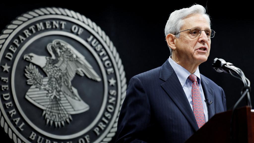 Merrick Garland, fiscal general de Estados Unidos, en una comparecencia reciente.