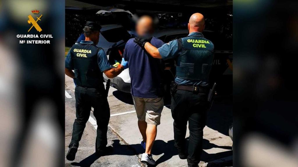 Imagen de uno de los detenidos por la Guardia Civil