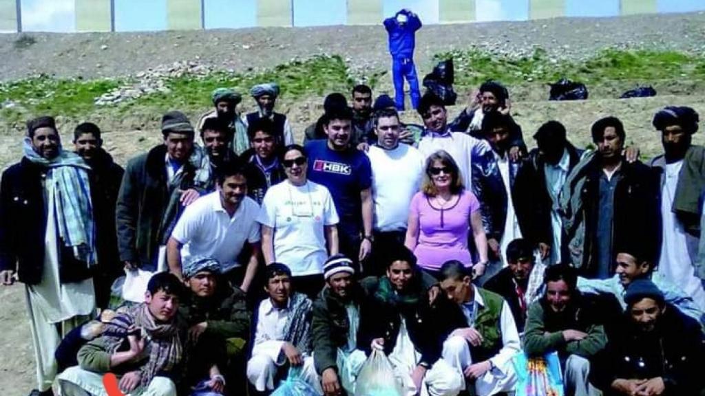 Un grupo de colaboradores afganos de las tropas españolas.