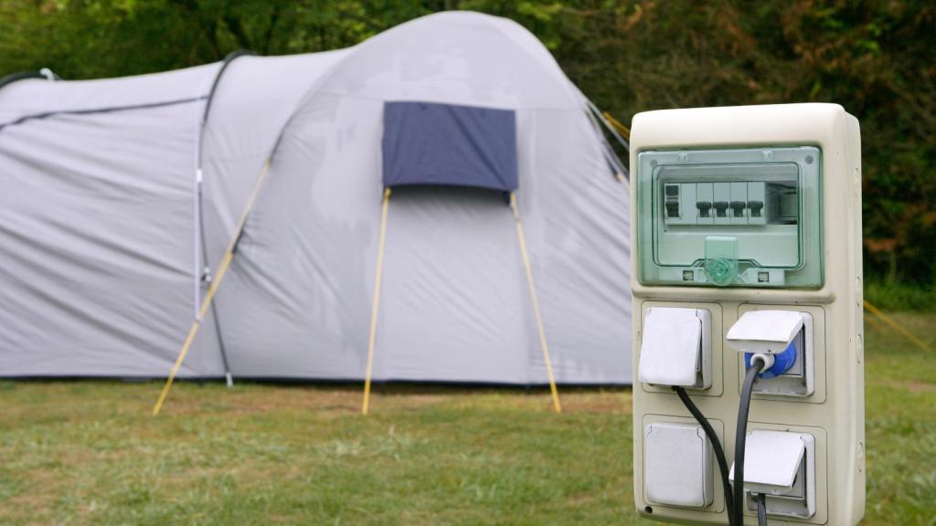 Caja de enchufes de camping
