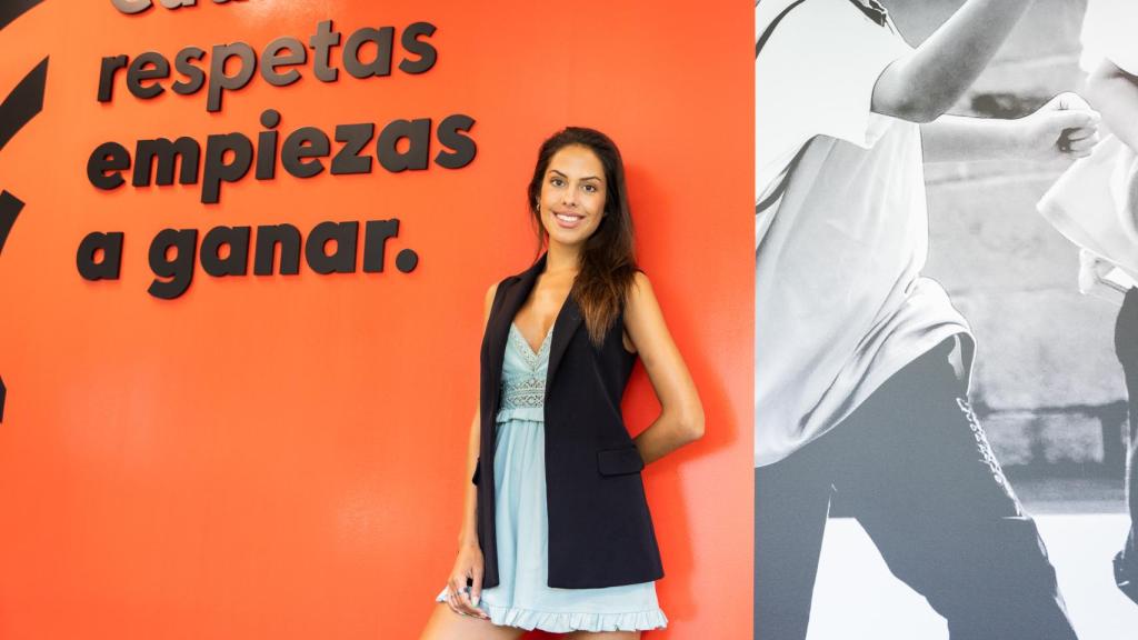 Alba Oliveros, en la sede de LaLiga.