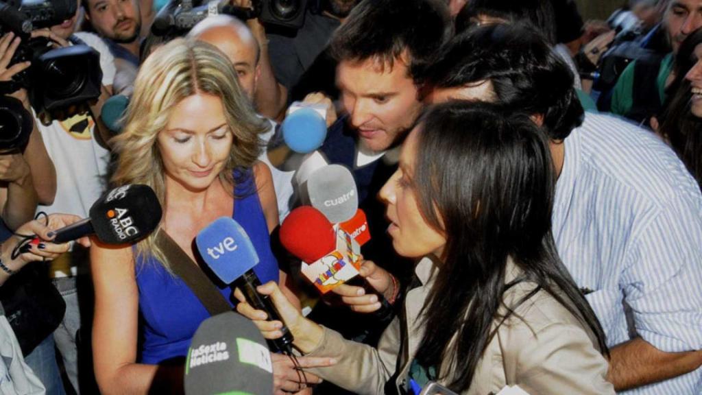 Olvido Hormigos, en Los Yébenes, en plena polémica.