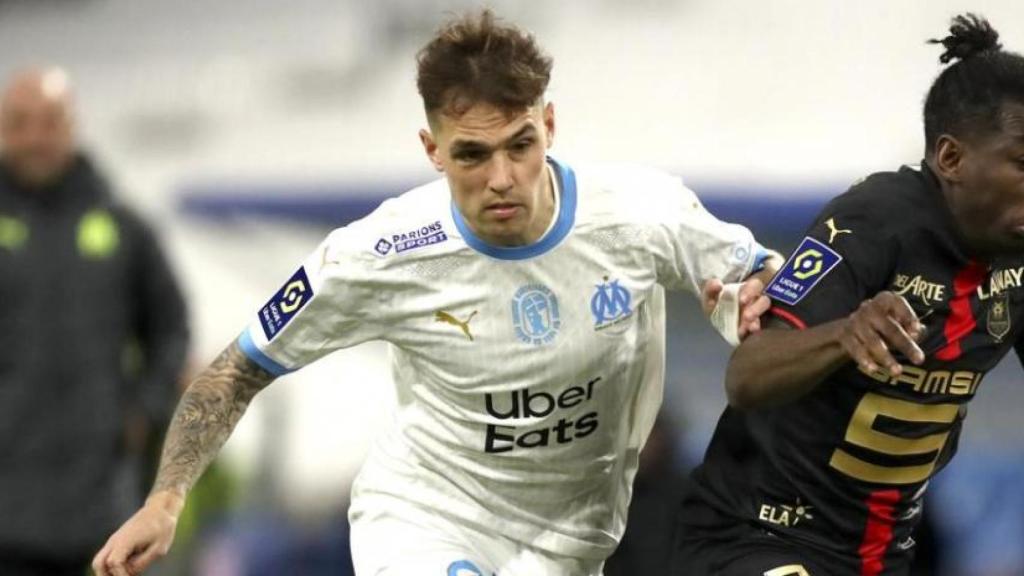 Lirola, con el Marsella.