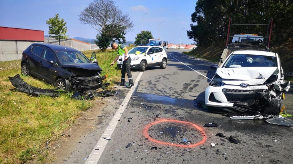 Accidente en el Concello de Bergondo.