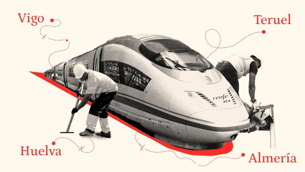 El mapa ferroviario de España: Almería, Huelva y otras provincias aisladas por la alta velocidad