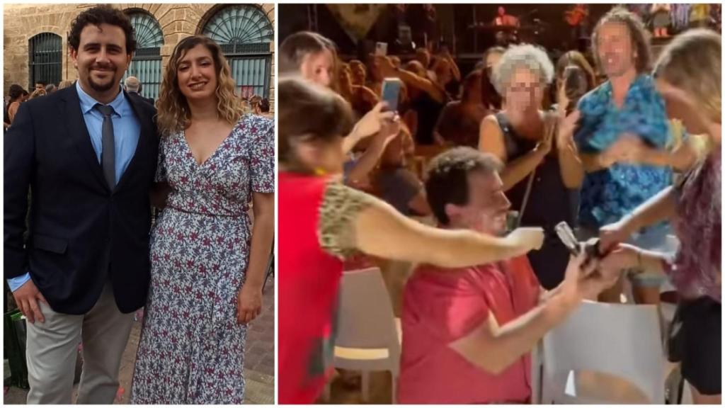 Jesús Mota junto a su pareja Elena Medina.