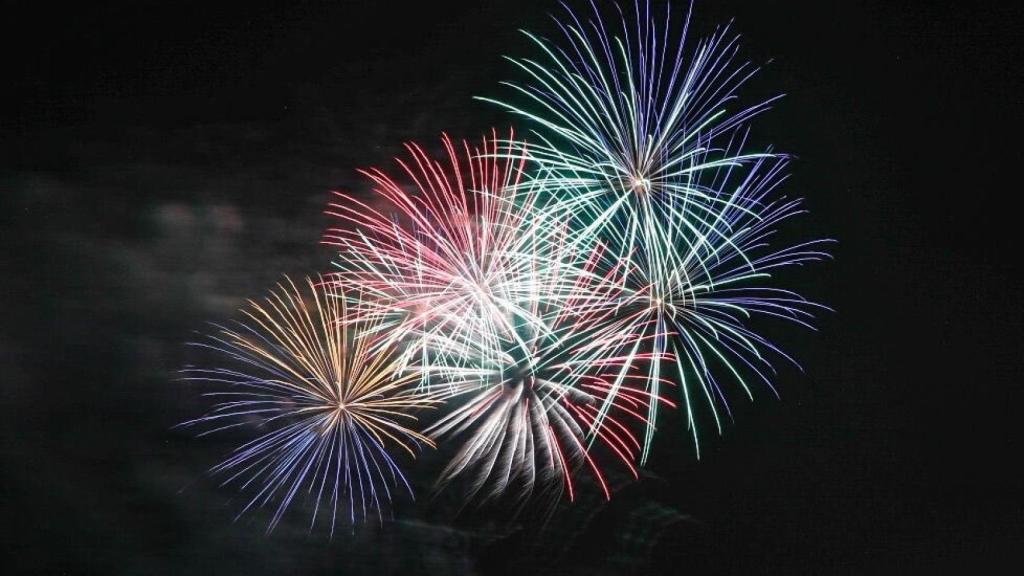 Fuegos artificiales.