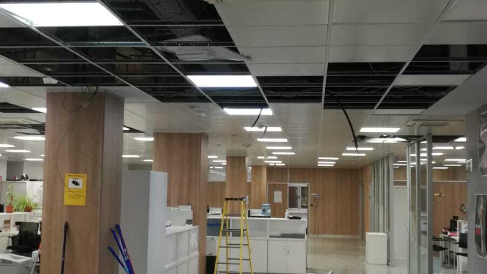 Inundación en la Jefatura Provincial de Tráfico de Zamora