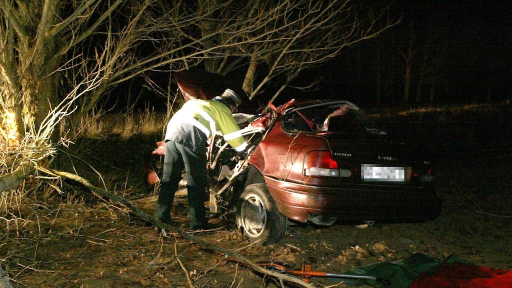 Imagen de un accidente en Soria donde falleció un menor
